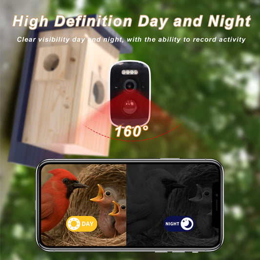 Smart Owl House With Camera, Outdoor Hanging Natural Wooden Owl Nesting Box, Solar Powered, Real-time Viewing And Motion Detection, Includes Mounting Screws, Easy To Assemble, Perfect Present For Owl Enthusiasts (brown, 10.8×12.2×16.8 Inch)