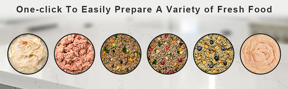 Pet Fresh Food Maker – All-in-One Dog & Cat Food Multicooker with Chopping & Cooking, Quiet & Odor-Free, 2.6 Quart Capacity, for Healthy Home-Cooked Meals