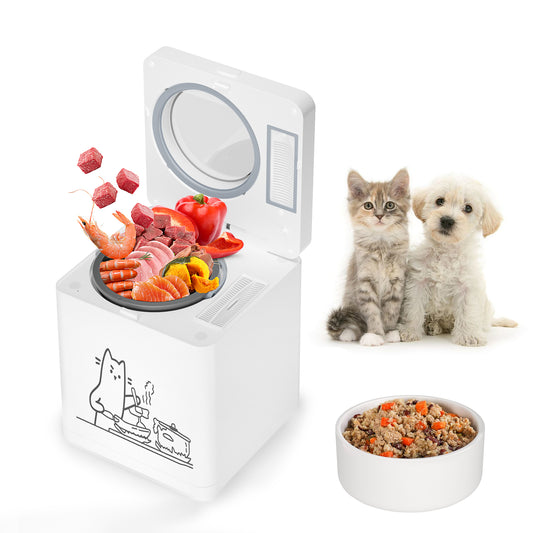 Pet Fresh Food Maker – All-in-One Dog & Cat Food Multicooker with Chopping & Cooking, Quiet & Odor-Free, 2.6 Quart Capacity, for Healthy Home-Cooked Meals